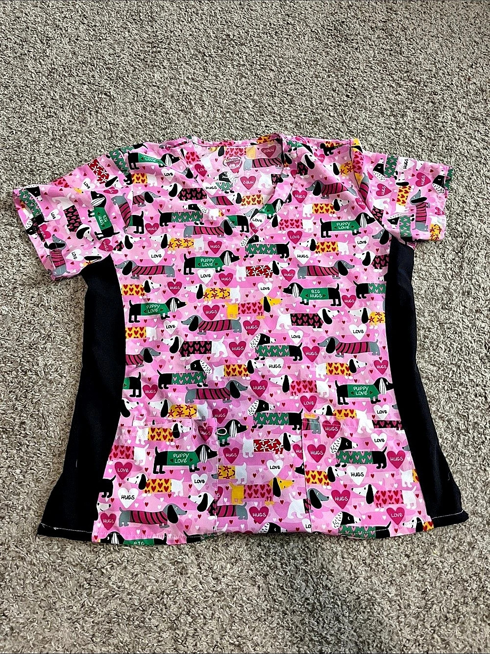 Dachshund scrub top